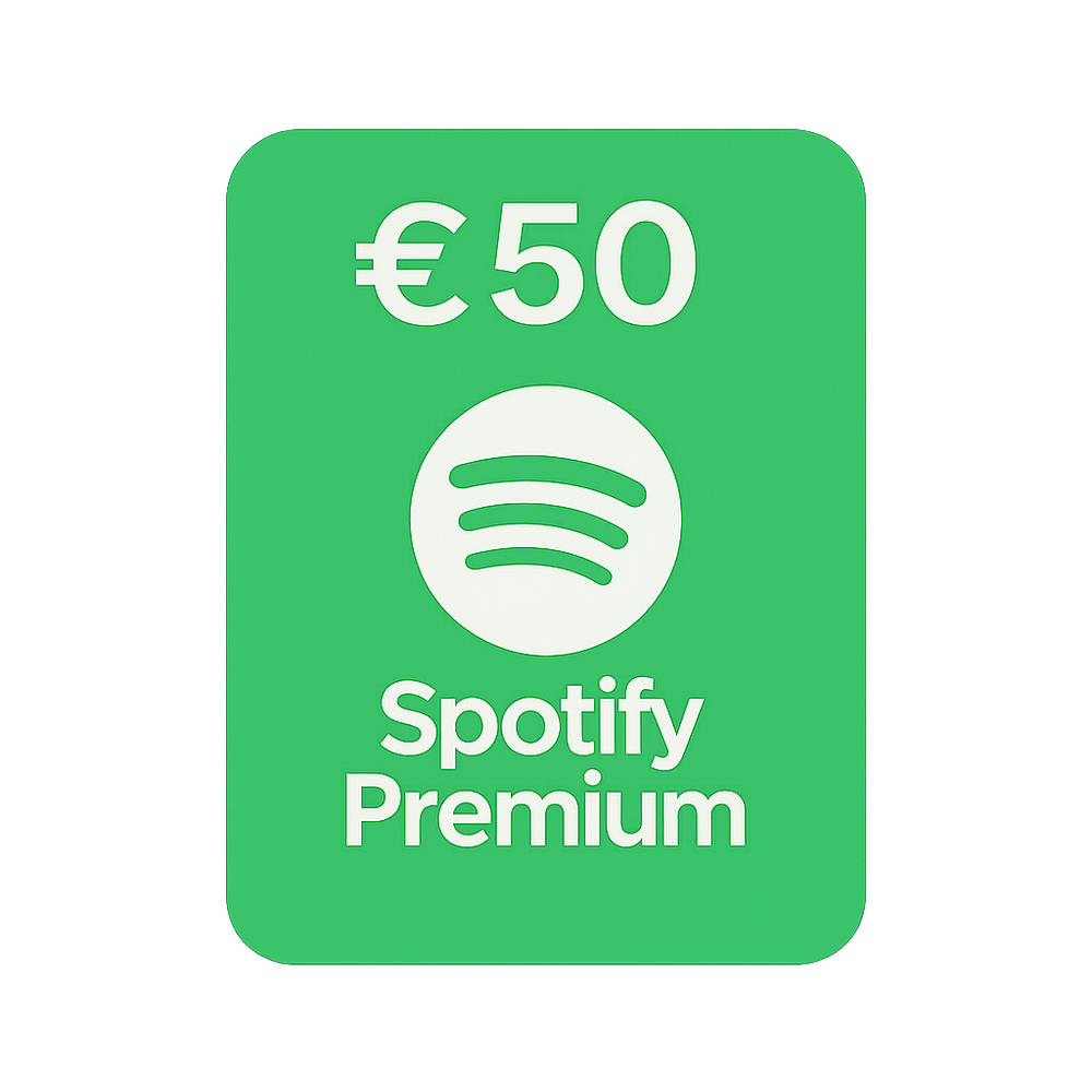 Spotify Premieum 50 Euro Gift Card