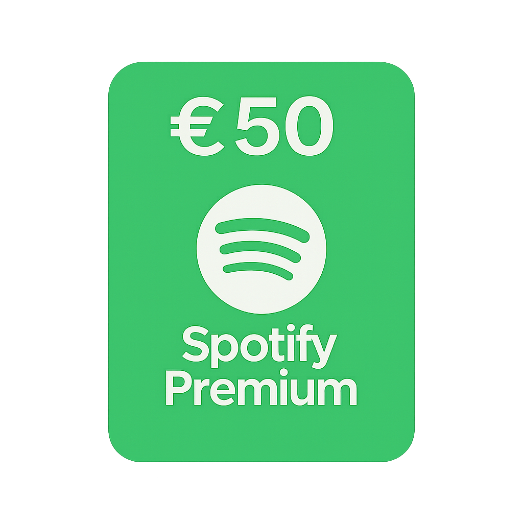 Spotify Premieum 50 Euro Gift Card